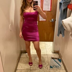 Sexy Pink Mini Dress